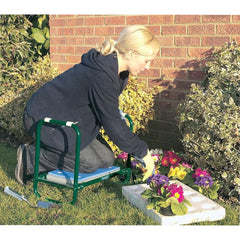 Draper Tools Folding garden seat/knee bench iron green