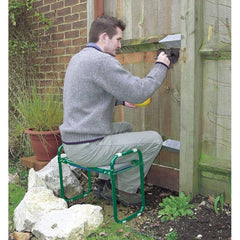 Draper Tools Folding garden seat/knee bench iron green