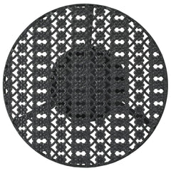 Bistro table black 40x70 cm metal
