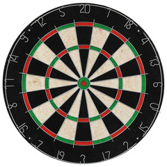 Professional-level sisal dart board and 6 darts
