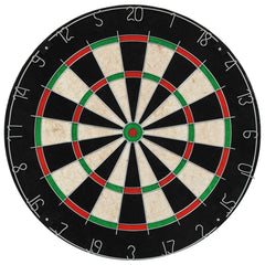 Professional level Sisal dart board with 6 darts and border