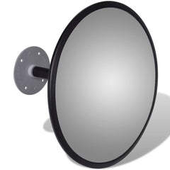 Convex Acrylic Traffic Mirror Black 30 cm For indoor use