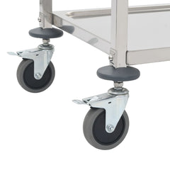 2-level serving trolley 96.5x55x90 cm stainless steel