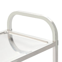 2-level serving trolley 95x45x83.5 cm stainless steel