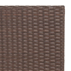 Taitettava bistropöytä ruskea 55x54x71 cm polyrottinki